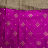 Ranya checked organza korvai kanchipuram silk saree