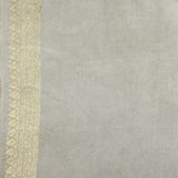 Kalpataru Vines Hand Painted Kalamkari Silk Saree - Green