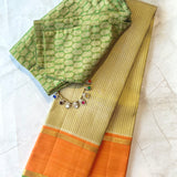 Tejasvi Beige Kanchipuram Silk Saree