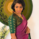 Jwala Silk Blouse - Green