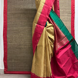 Mohana Ganga Jamuna Bordered Kanchi Silk Saree - Red