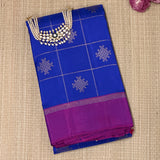 Charita kolam kanchipuram silk saree