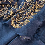 Tussar hand embroidered saree