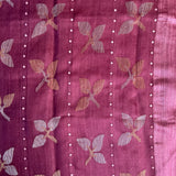 Sequinned floral matka organza saree