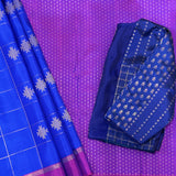 Charita kolam kanchipuram silk saree