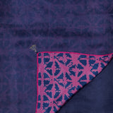 Mishrita Organza Flip Saree - Navy Blue