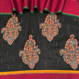 Mila Ajrakh Noir Kanchipuram Silk Saree