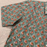 Green Floral Men's Shirt