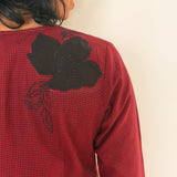 Elements Gridlock Applique Kurta - Brick