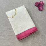 Mila Cream Gold Kanchi Silk Saree