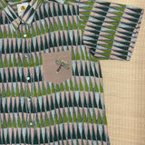 Dragonfly Embroidered Men's Shirt - Green