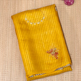 Mishrita Embroidered Colour Block Organza Saree