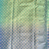 Ombre tussar embroidered saree