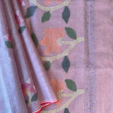 Organza jamdani saree