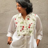 Rosette Cross-Stitch Shirt