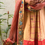 Mishrita Kota Dupatta - Red