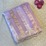 Organza pitai work saree
