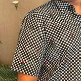 Flowerbed Canopy Embroidered Shirt - Chessboard