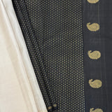 Ranya Tiny Flower Kanchipuram Silk Saree - Black