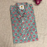 Blue Floral Men's Shirt