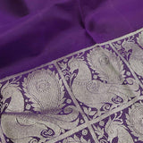 Trayi violet grey Kanchipuram silk saree