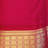 Sumangala - Dusty pink Kanchipuram silk saree with floral design