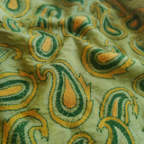 Cardamom green Kantha fabric