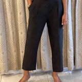 Online Exclusive -Black linen pants