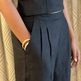 Online Exclusive -Black linen pants