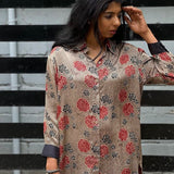 Modal shirt in ajrakh prints