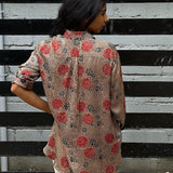 Modal shirt in ajrakh prints