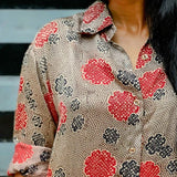 Modal shirt in ajrakh prints