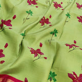 Mila korvai handprinted saree