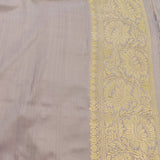 Lilac handloom benarasi silk saree