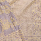 Lilac handloom benarasi silk saree