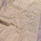 Lilac handloom benarasi silk saree