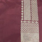 Maroon handwoven benarasi silk saree