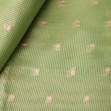 Cardamom green tissue benaras fabric