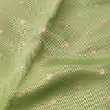 Cardamom green tissue benaras fabric