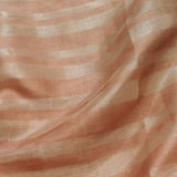 Dusty rose and gold stripes fabric