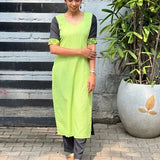 Naavya - Chic Lime kurta