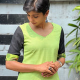 Naavya - Chic Lime kurta