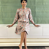 Madras margarita mocha dress