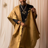 Sah-A Black Cutwork Tussar Kurta