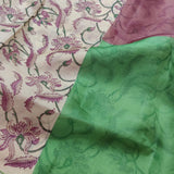 Jhalar - Plum and green saree