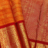 Haathee- Orange and red saree