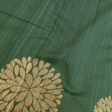 Mayur - Forest green carnation saree