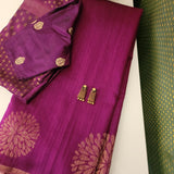 Mayur - Magenta carnation saree