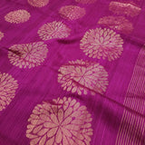 Mayur - Magenta carnation saree