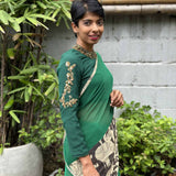 Lasya - Forest green blouse